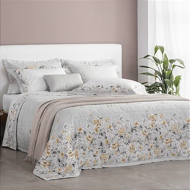 KIT COLCHA BUD B PERCALLE AMALFI SOLT 160X240 2 PÇS