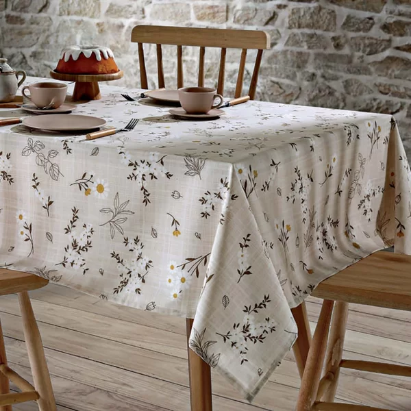 TOALHA DE MESA DOL CLEAN ATHENAS EST 140X140 ESMERALDA 01 4 LUGARES