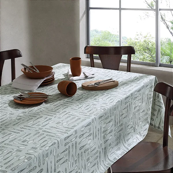 TOALHA DE MESA DOL CLEAN ATHENAS EST 140X140 ELLIE 6 LUGARES