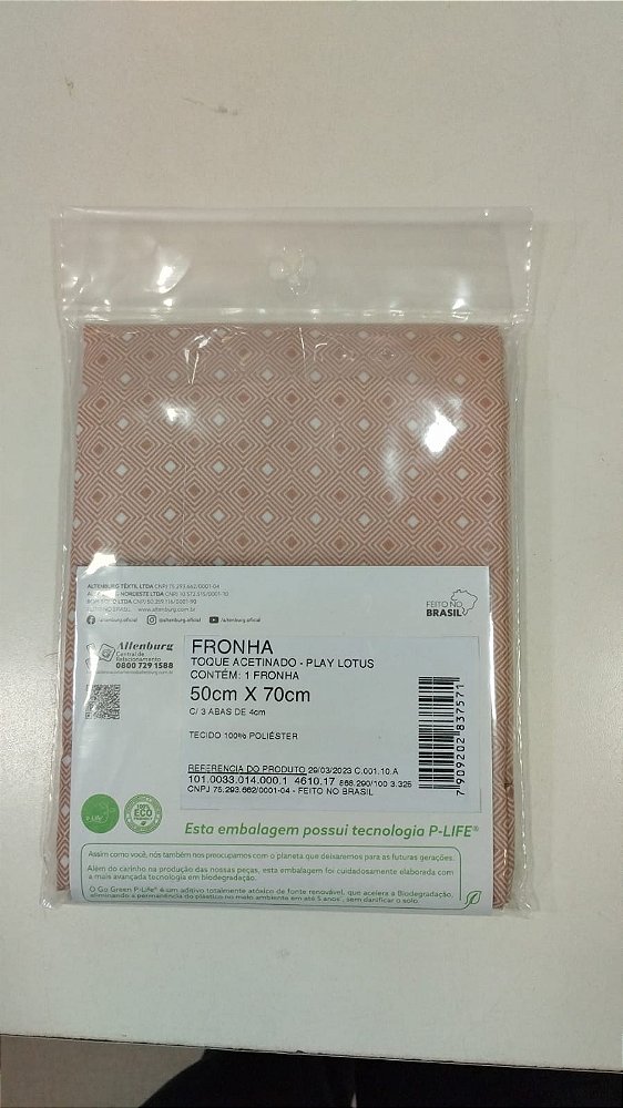 Fronha Altenburg Toque Acetinado 50X70 Play Lotus