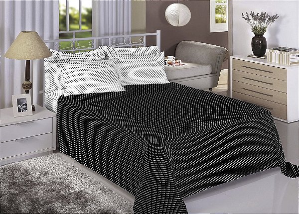 JG CAMA EST PREMIUM 150F QUEEN 7527-5 PRETO 4PÇS