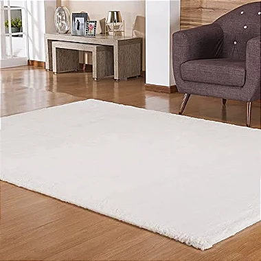 TAPETE NIA PELE BANGOR 50X100 BRANCO