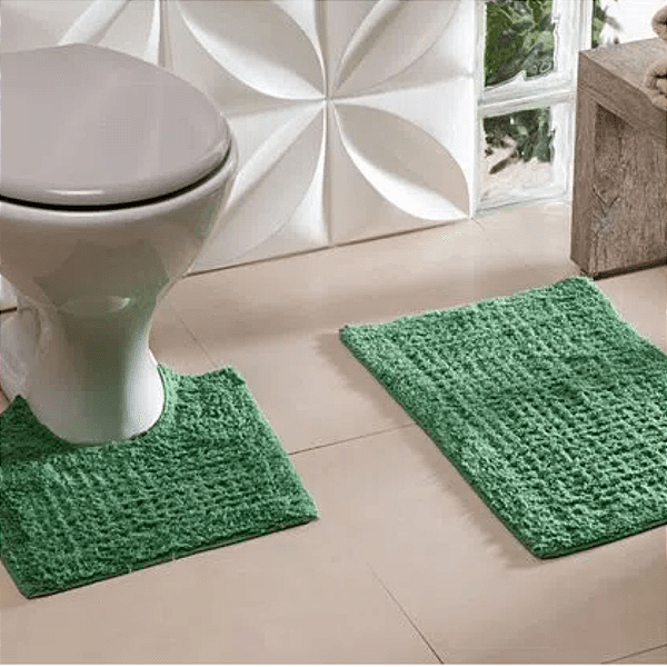 Jogo Banheiro Niazitex Alabama 2pcs Verde
