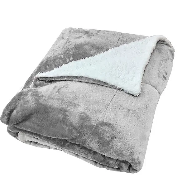COBERDROM NIA FLANNEL 220X240 PRATA QUEEN