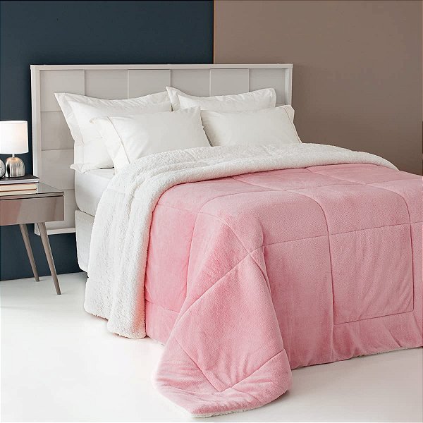 COBERDROM NIA FLANNEL 180X220 ROSE