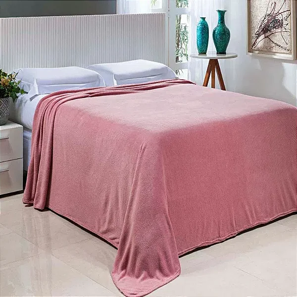 COBERTOR NIA ESSENCE 150X220 ROSE SOLTEIRO
