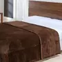 COBERTOR NIA TOQUE DE SEDA NC 180X220 CHOCOLATE CASAL