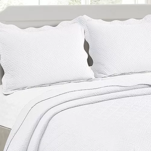 KIT COLCHA CAM CHRONOS SOLTEIRO 160X230 BRANCO