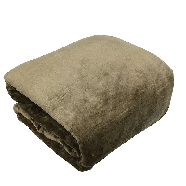 Cobertor Niazitex Toque de Seda Artico NC 220X240 Kaki Queen
