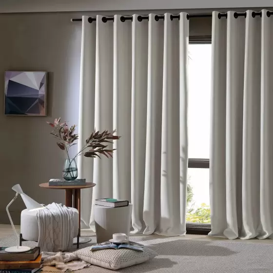 CORTA LUZ BJA TECIDO 260X230 LISO MARFIM