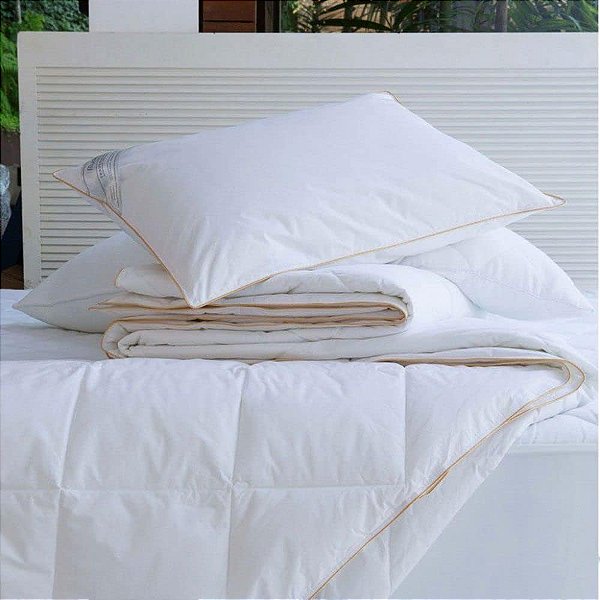 Travesseiro Bud Toque de Plumas Bud 50X90 BRANCO 1PÇ