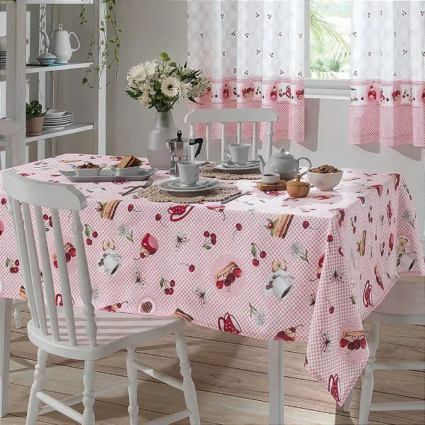 TOALHA DE MESA DOL CLEAN ATHENAS ESTAMPADO 140X210 IVANA 2 - 6 LUGARES