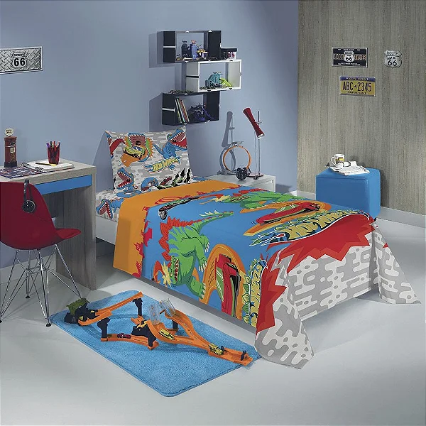 JG CAMA LEP MICROFIBRA SOLT EST 3PCS HOT WHEELS