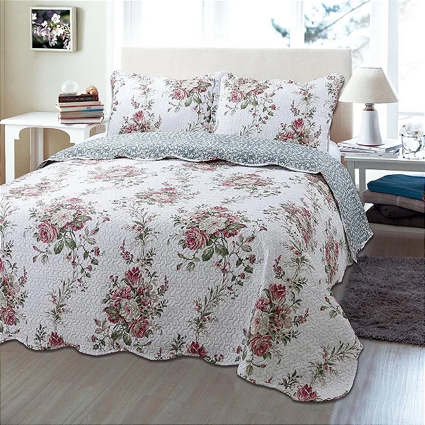 KIT COLCHA JOL ULTRASONIC DYURI ALFENAS 260X240 QUEEN 3PÇS