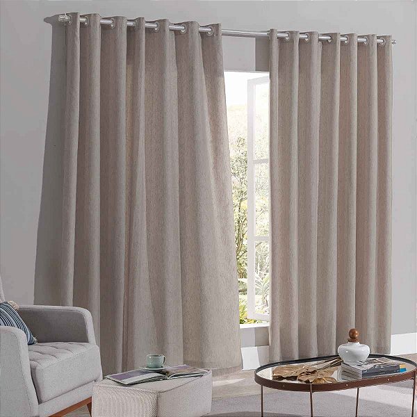 CORTINA BJA PRATIKA 260X170 LISA SLIM MARFIM