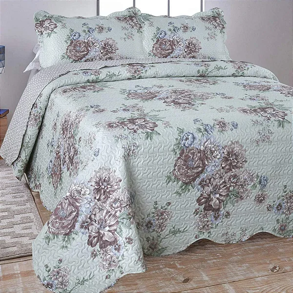 KIT COLCHA JOL ULTRASONIC DYURI IBIUNA 220X240 CASAL 3 PÇS