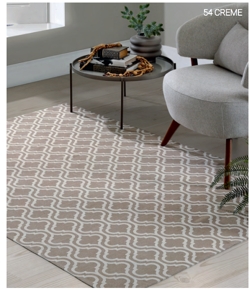 TAPETE BJA JACQUARD 100X130 ELEGANCE CREME