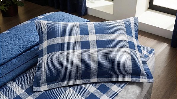 Fronha Coteminas Standard Prata 150 Fios 50X70 Indigo Brodway