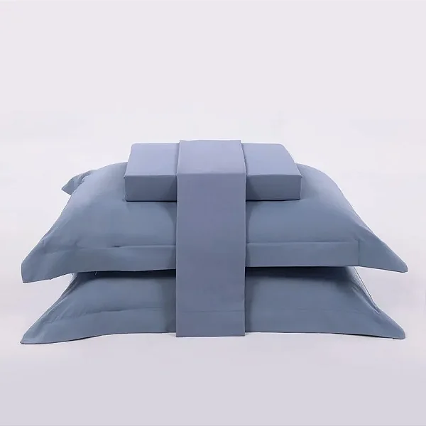 JG CAMA NIA 200F ESSENTIAL CASAL AZUL INDIGO 4PÇS