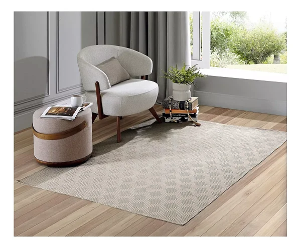 TAPETE BJA JACQUARD 100X130 OPTICAL CREME