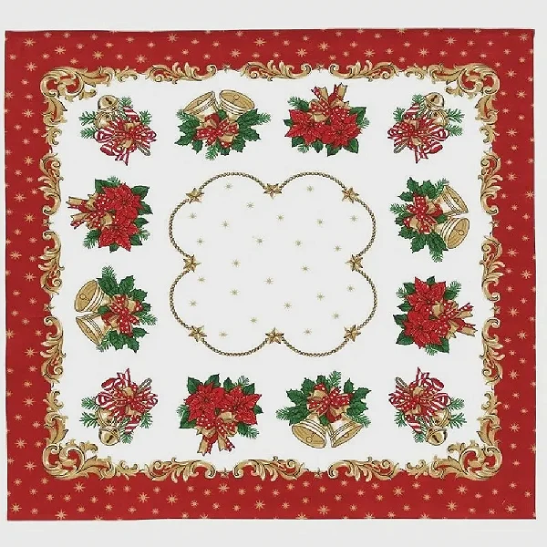 TOALHA DE MESA DOL ATHENAS EST 78X78 NATAL 107