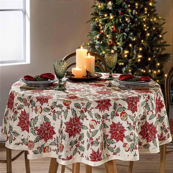 TOALHA DE MESA DOL CELEBRA EST 160R NATAL 106 4 LUGARES