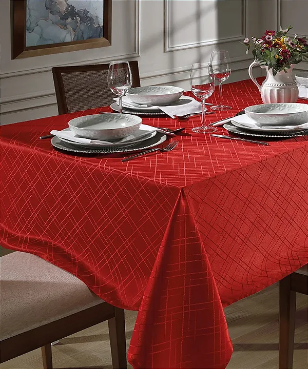 T MESA DOL REQUINTE II LISO 140X210 VERMELHO