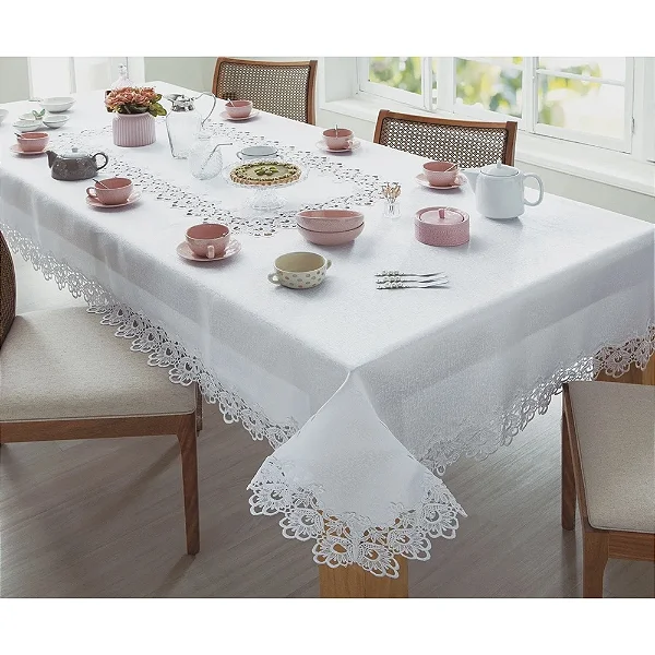 T MESA JOL RENDADA VENEZA 150X220 BC/BC
