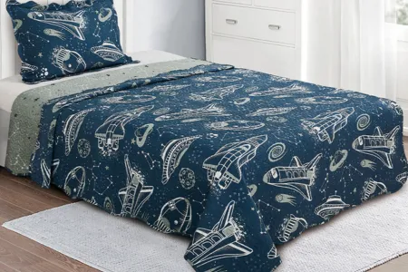 KIT COLCHA CAM EVOL INFANTIL 160X230 GALAXIA