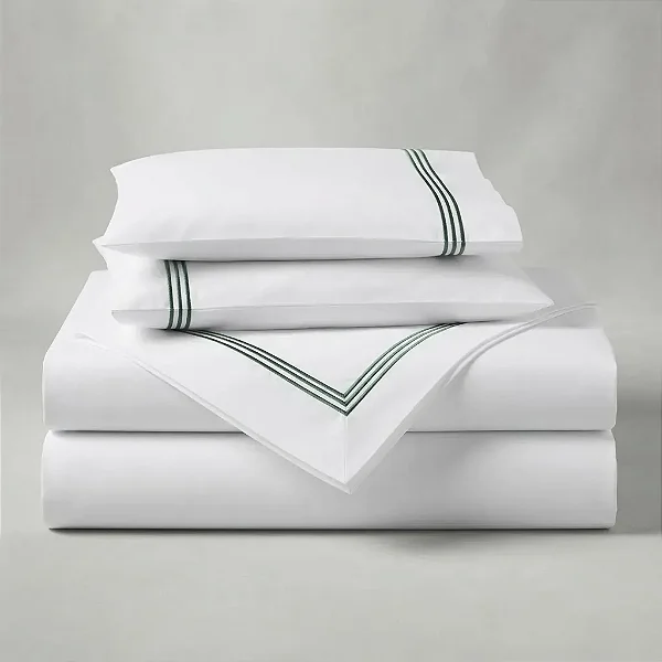 Jogo Cama Niazitex Percal Soft 300 Basics Queen Verde Floresta 4Pçs