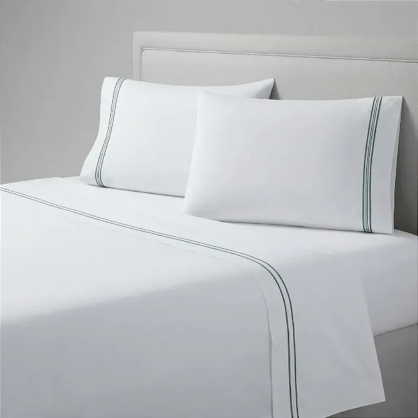 Jogo Cama Niazitex Percal Soft 300 Basics Solteiro Verde