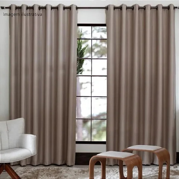 CORTINA BECADECOR CORDOBA 260X170 CAFE 01