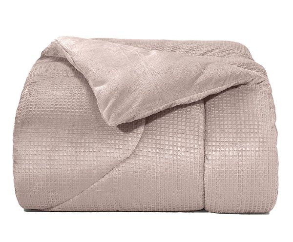 EDREDOM HDR LUGANO QUEEN 235X260 ROSA TULE