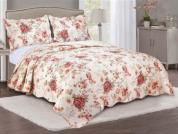 Kit Colcha Camesa Evolution Solteiro 160X230 Borgo 2Pçs