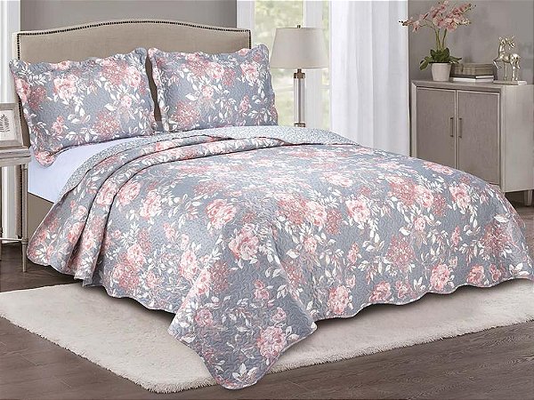 Kit Colcha Camesa Evolution Queen 240X260 Nuance