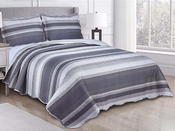 Kit Colcha Camesa Evolution Solteiro 1,60x2,30 Marfo 2pçs