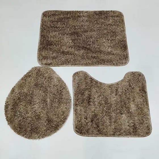 Jogo de banheiro jolitex lotus 3 peças havana