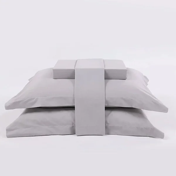 Jogo de Cama Niazitex 200 fios Essential Solteiro Prata