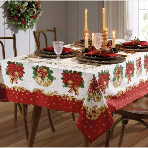 Toalha de Mesa Dol Athenas Est 160X250 Natal 107