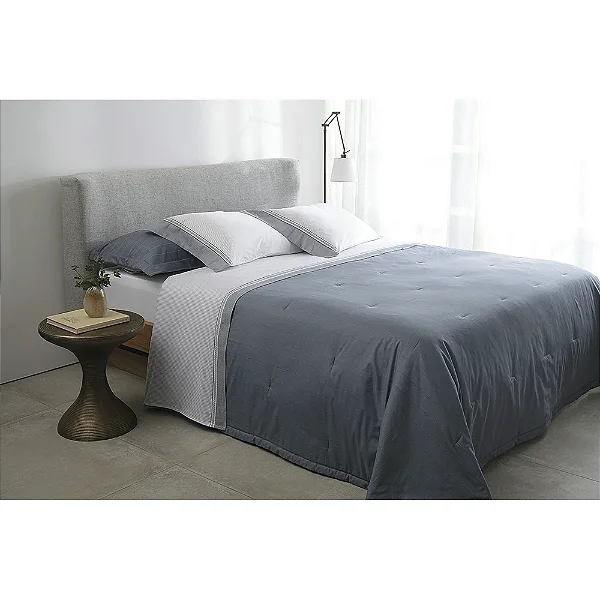 Kit Colcha Buddemeyer Percalle Milano 2,20x2,40 Casal 3 peças 180 fios
