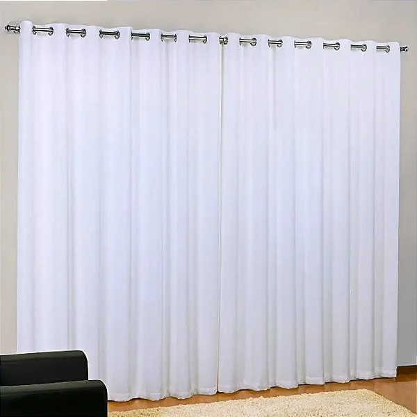 Cortina Niazitex Duplex Luxemburgo 2,80X1,80 Branco