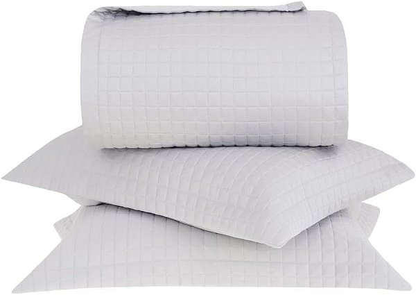 Kit Colcha Buddemeyer New Colors Micromatelasse 2,60x2,50 Queen Bege 3 peças