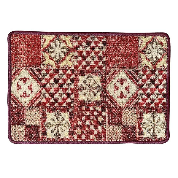 Tapete Niazitex Boucle Sicília 45x65 Vermelho