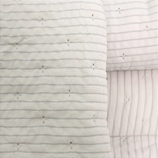 Kit Colcha Niazitex Plissê Solteiro Manteiga 2 Peças