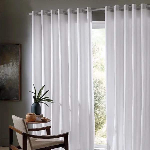 Cortina Bella Janela Rústica 420x250 Salta Branco