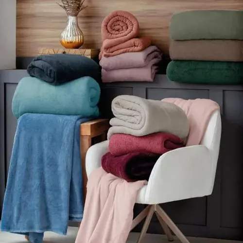 Cobertor Camesa Velour 300g Solteiro 150x220 Rose