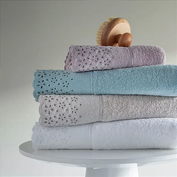 Kit 2 peças Lavabo Toalha Buddemeyer Crystal 30x50 1098