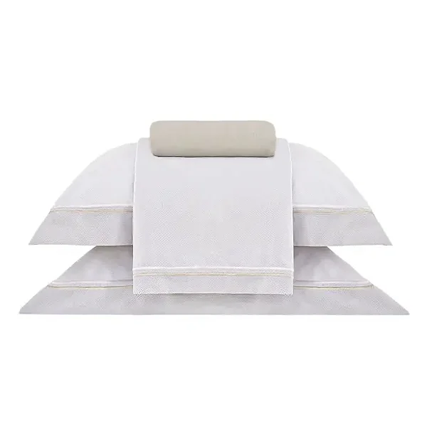 Jogo de Cama Buddemeyer Vision Otto Estampado Queen Bege 4 Peças 300 Fios