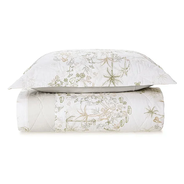 Kit Colcha Karsten Costine Estampado Solteiro 2 Peças