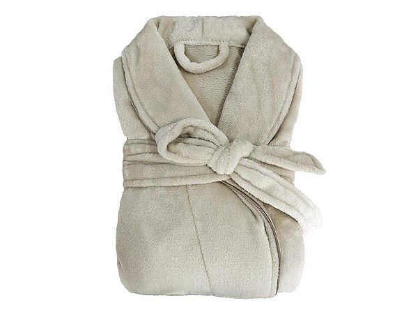 Roupão Neo Velour Camesa Bege M